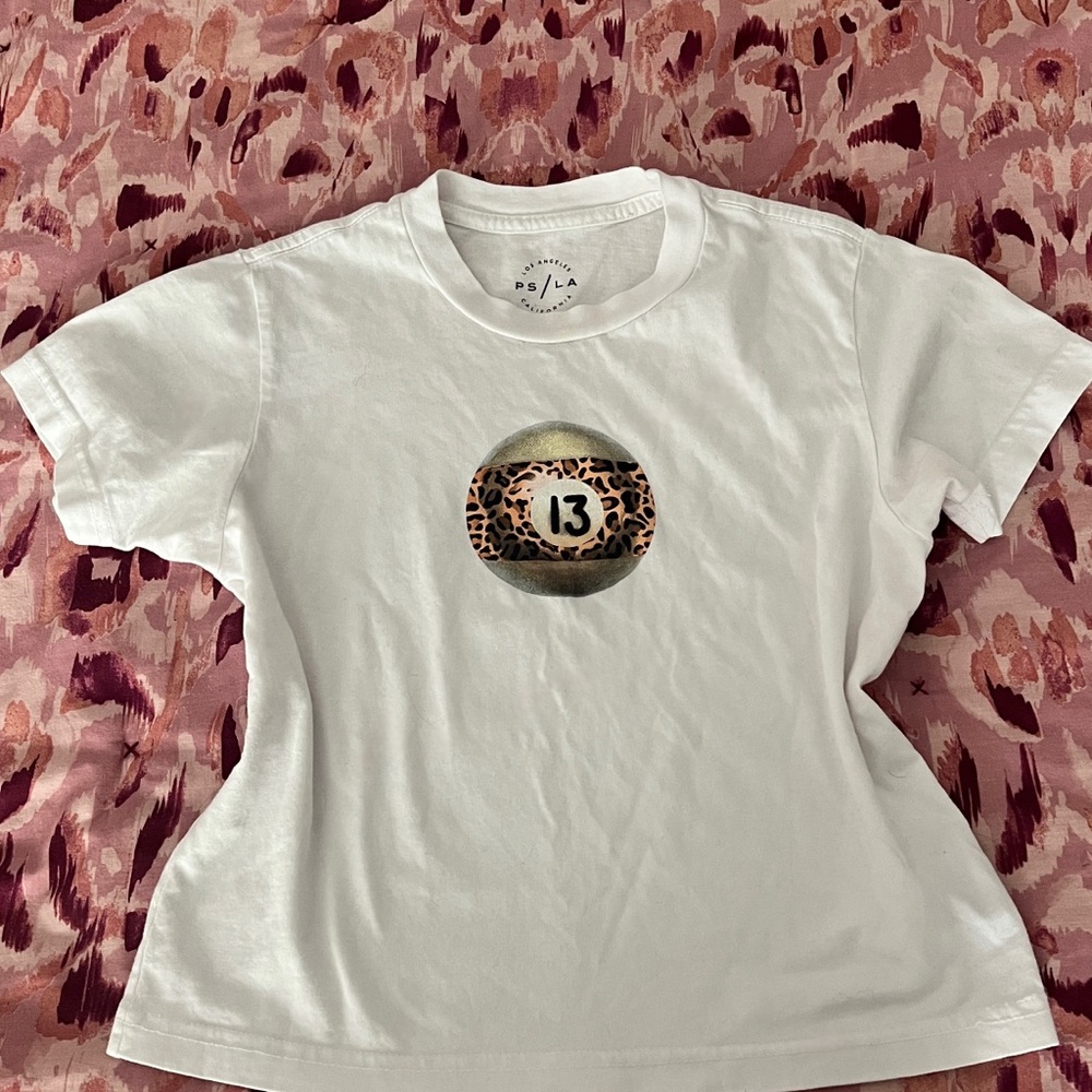 White Graphic 8 Ball T-Shirt